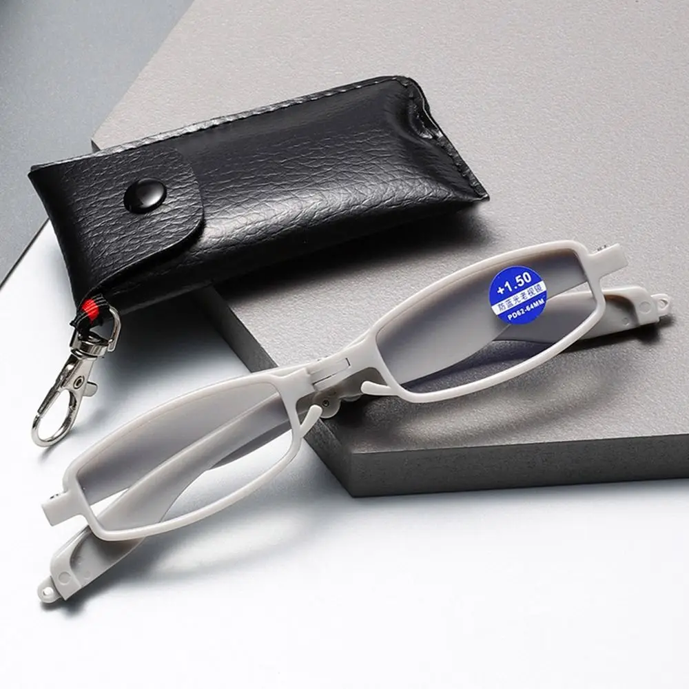 Lunettes de lecture anti-lumière bleue bloquant les rayons bleus, pliantes avec sac à lunettes, lunettes optiques, protection des yeux, portables