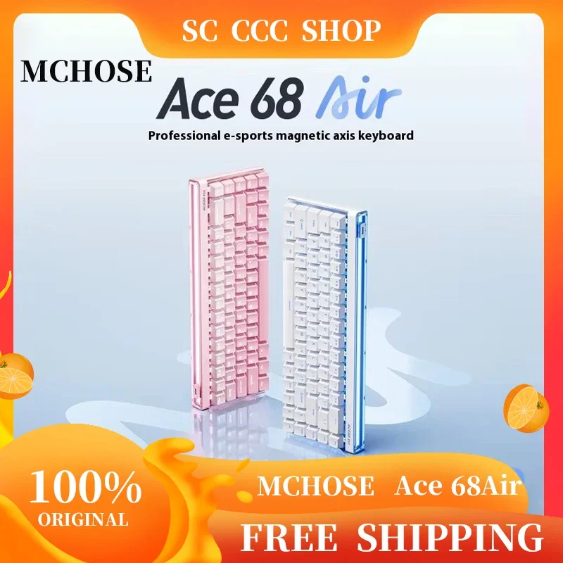 

Mchose Ace 68 Air Magnetic Axis Mechanical Keyboard 0.01mm Quick Trigger Accuracy DKS RGB Lightbox Customized Gaming Keyboard