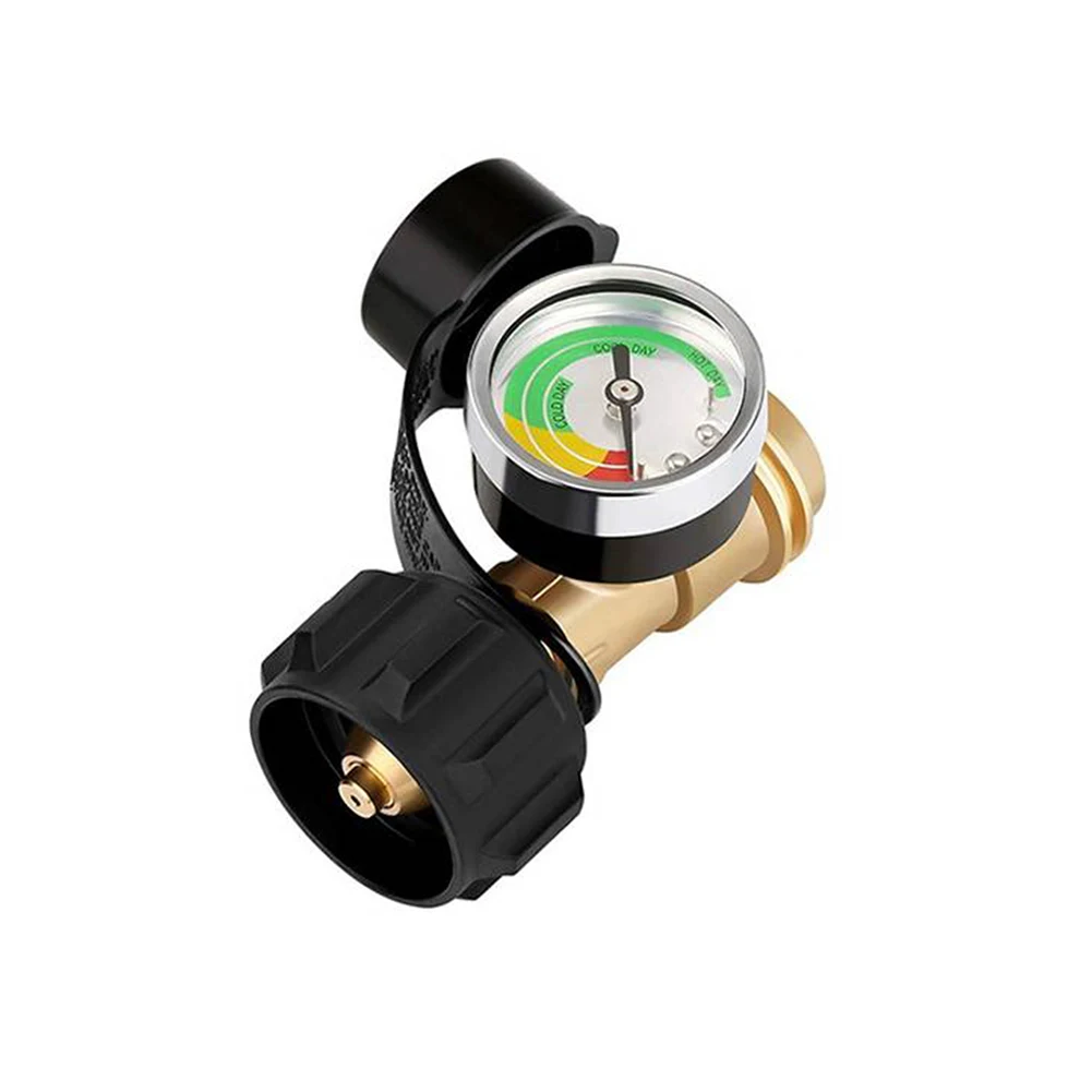 Propane Tank Gauge Level Indicator QCC1/Type 1 Connection Gas Pressure Meter Propane Pressure Gauge for 5lb-40lb Propane Tanks