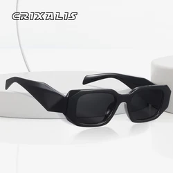 CRIXLAIS Sunglasses for Women Luxury Brand Rectangle Sun Glasses Female Fashion Trend Night Vision Shades Ladies UV400