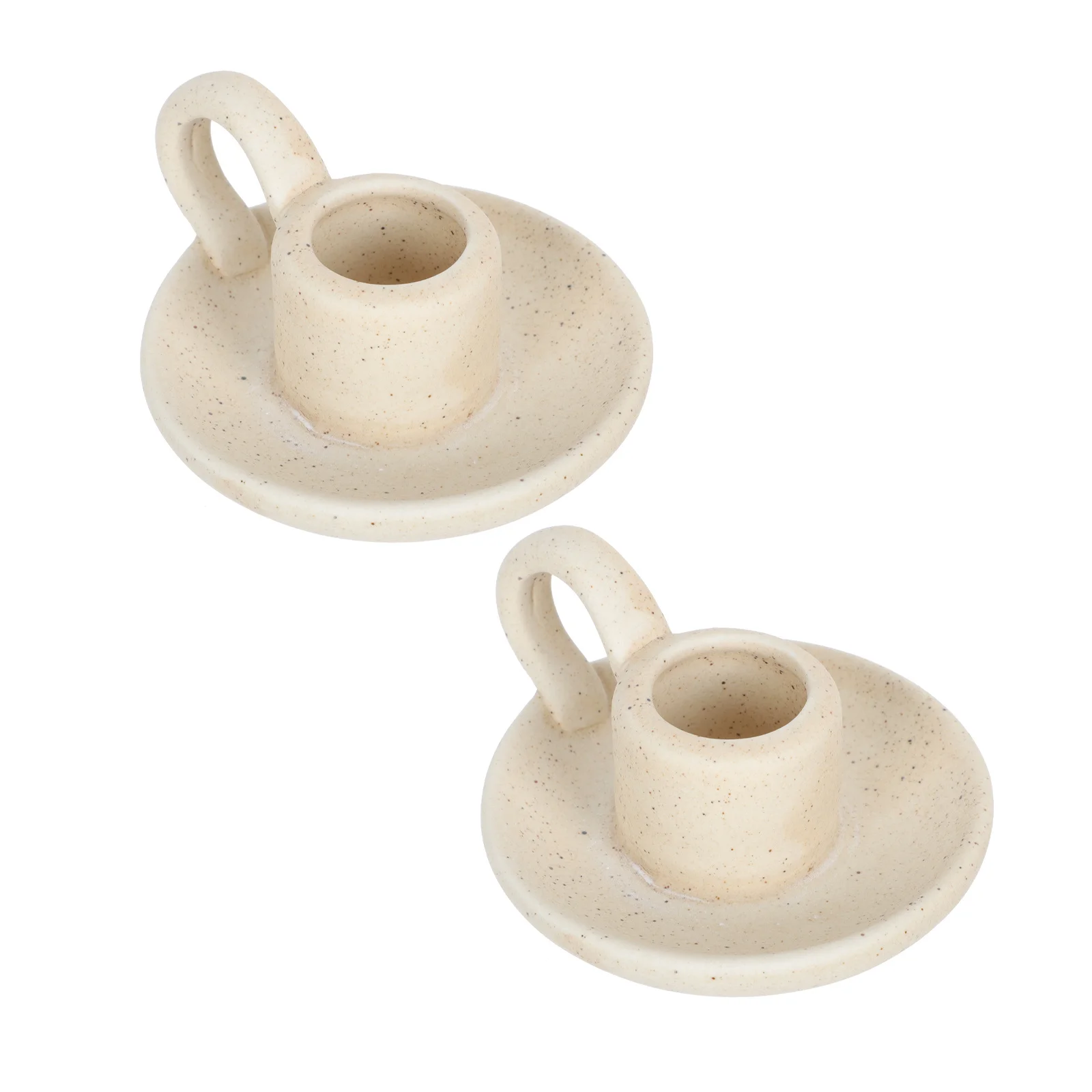

2 Pcs Ceramic Candlestic Holder Nordic Style Taper Candlestick Holders for Candlesticks