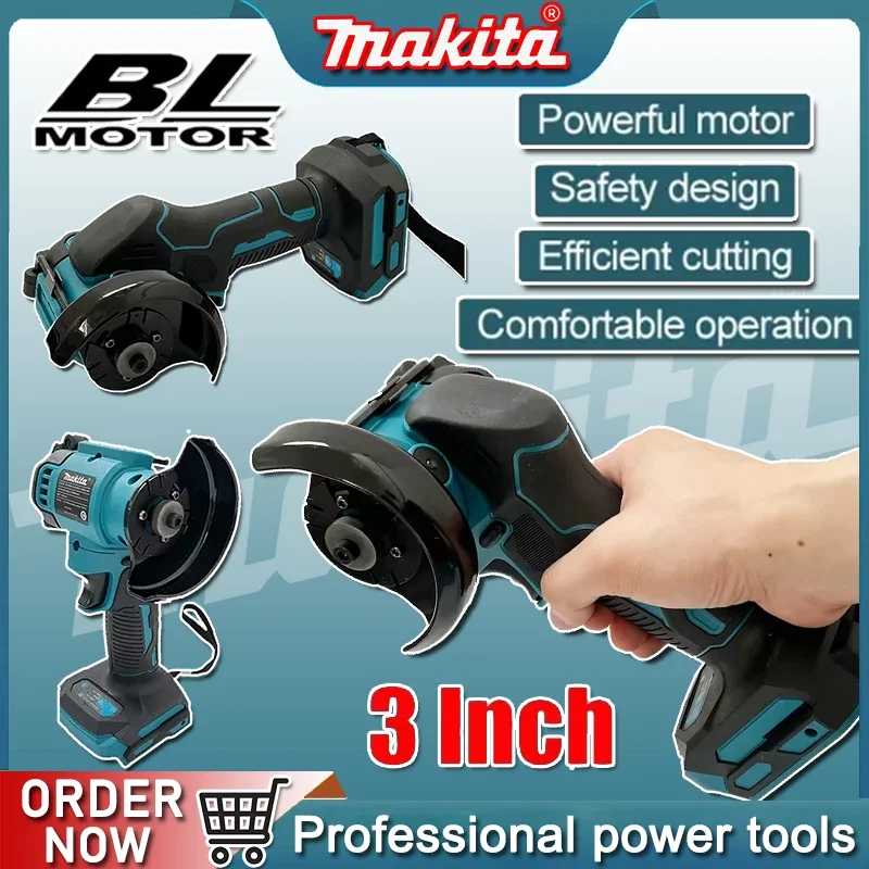 

Makita Cordless Angle Grinder 3 Inch Angle Grinder Cordless 3 Inch Electirc CUT OFF Tool Cutting Circular Saw Power Tool