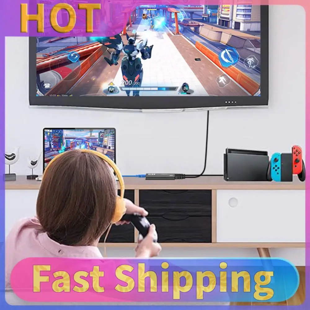 USB 3.0 4K HDMI-Compatible Capture Card Audio Video Capture Card Game Capture Card for Streaming Works for /Camera/PC