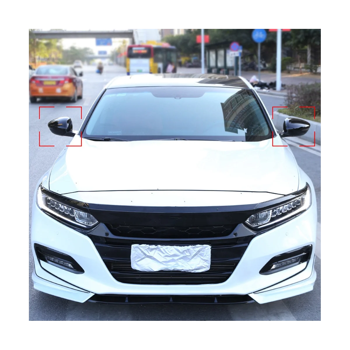 For 10Th Generation Accord INSPIRE 260 and Hybrid Versions Bullhorn Mirror Cover Reversing Mirror Bright