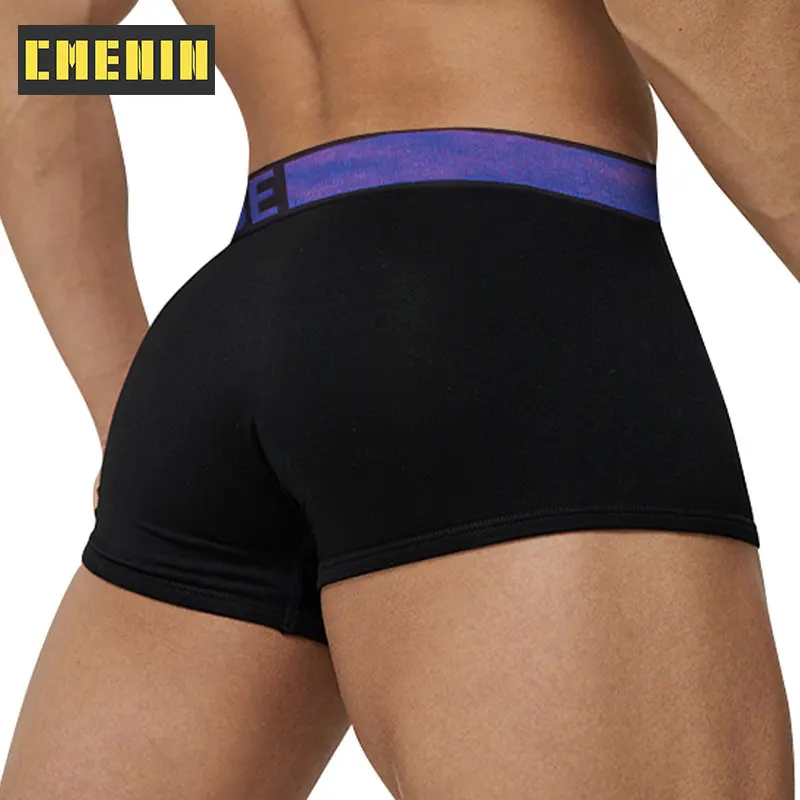 

2Pcs Ins Style Sexy Men Underwear Man Boxer Underpants Comfortable Cotton Innerwear Men's Panties Bxoers Shorts Funny