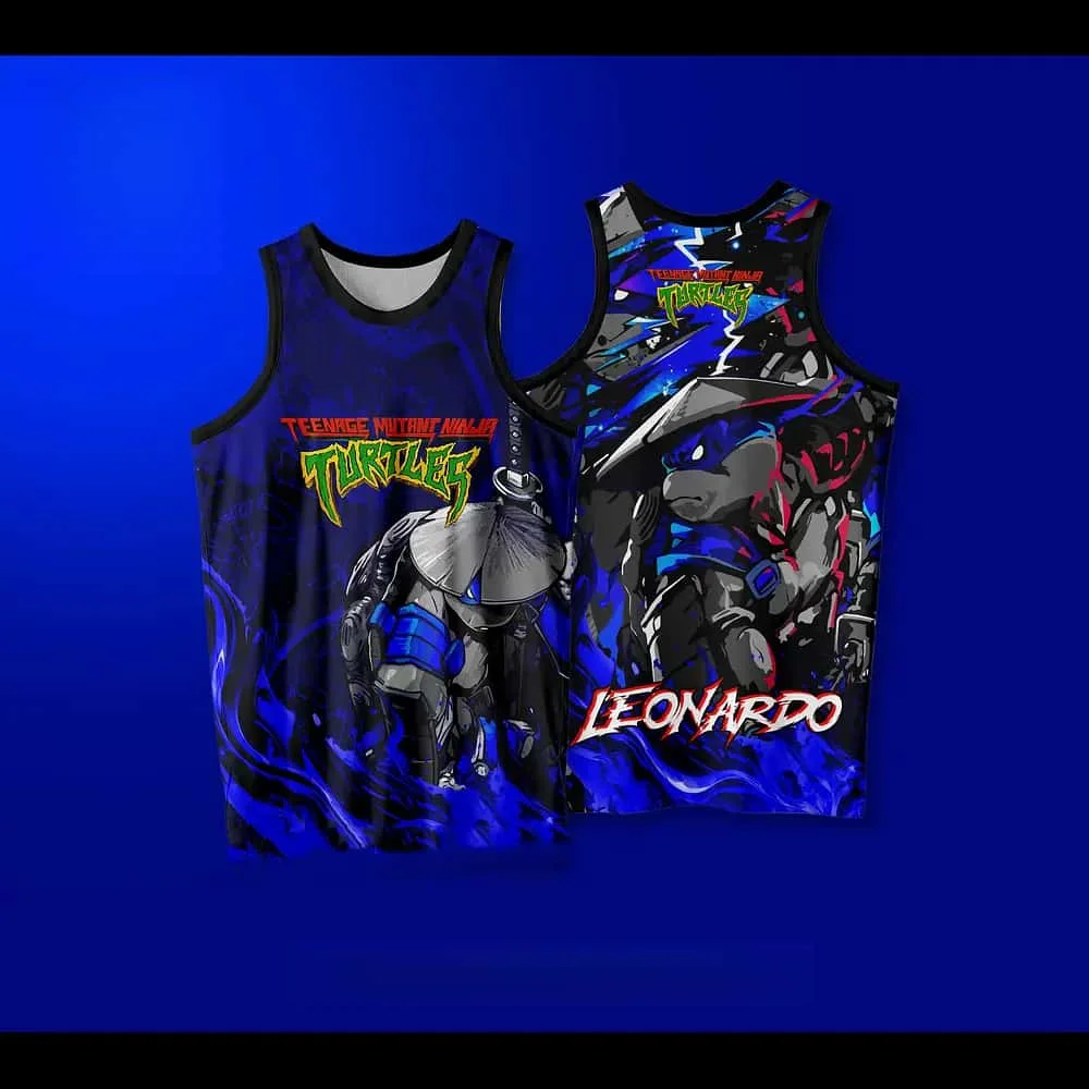 Summer New # Teenage Mutant Ninja Turtles # Four Brothers Creative Basketball Sports Tank Top Adult/Children's Casual Tank Top