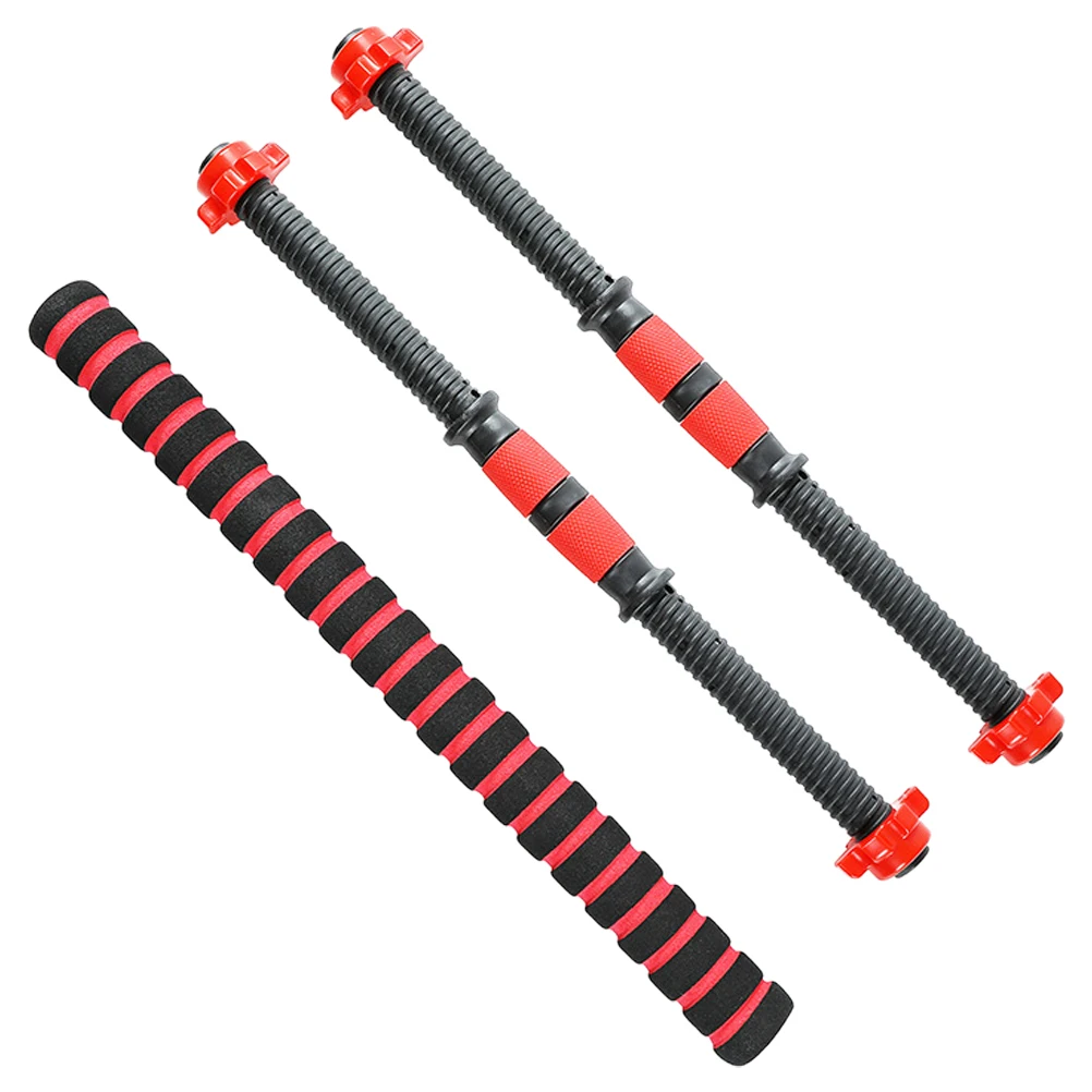 40cm Dumbbell Rod Solid Steel Weight Lifting Spinlock Dumbbell Bars With Connector Gym Home Fitness Workout Barbells Handles