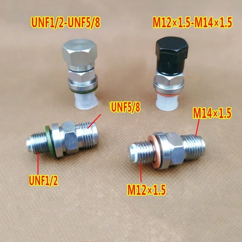 QXF-5 Nitrogen Filling Connector UNF1/2 UNF5/8 Accumulator Filling Valve M12X1.5