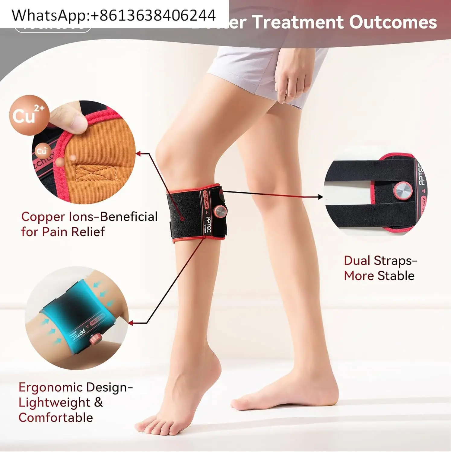 

Lower back buttocks adjustable knob sciatic brace device