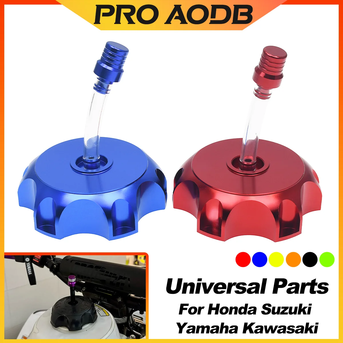 Universal 50mm CNC Aluminium Racing Gas Tankdeckel Mit Vent Kappe Für Yamaha Kawasaki Honda KTM Suzuki Motorrad Dirt Bike ATV