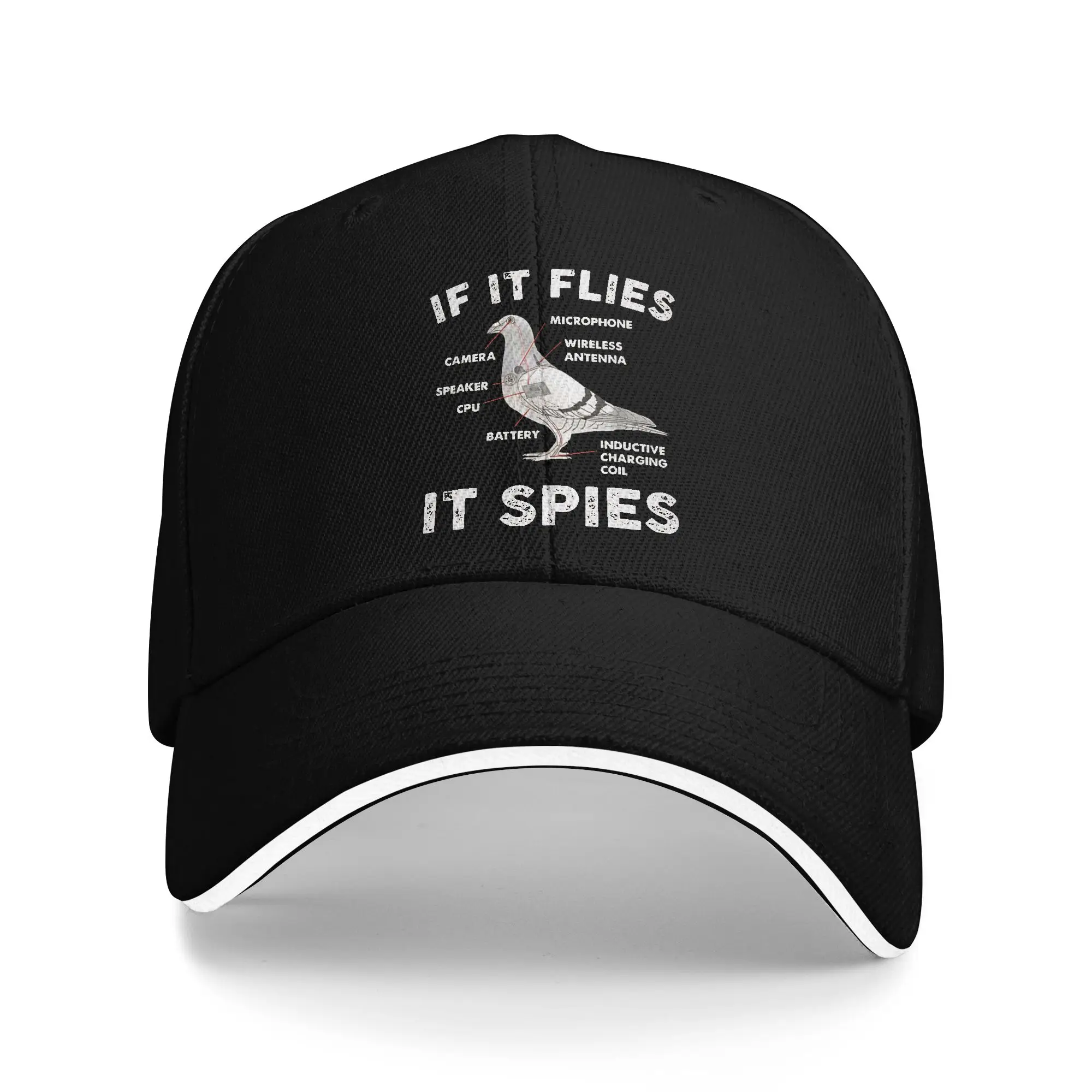 Vintage Retro Birds Are Not Real Casual Baseball Cap Summer Trucker Hat Outdoor Sports Hip Hop Hats Couple Women Baseball Caps