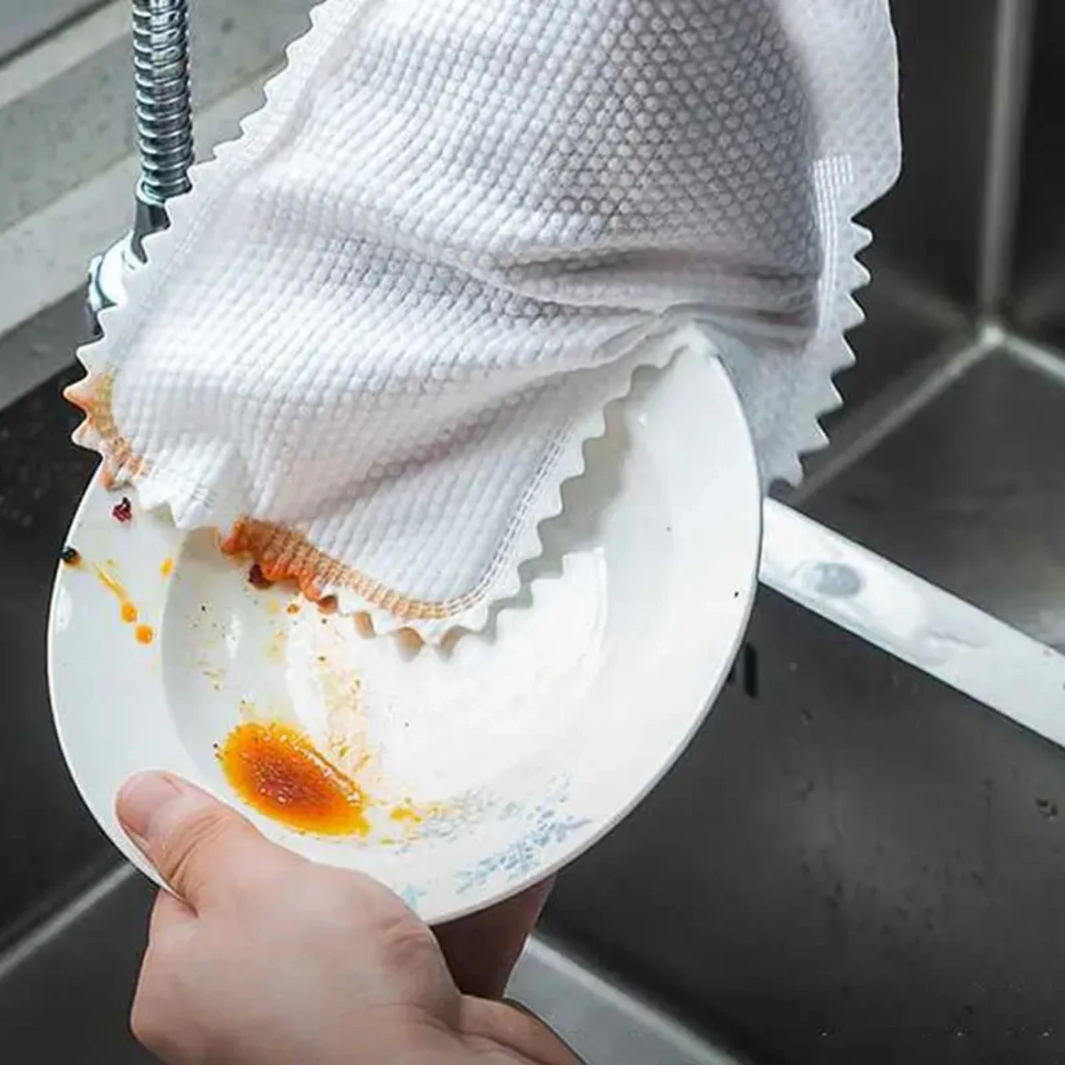 10pcs Disposable Cleaning Gloves, Washable Non-woven Fabric Dust Removal Cleaning Gloves - Durable, Convenient, Hygienic Wear-re