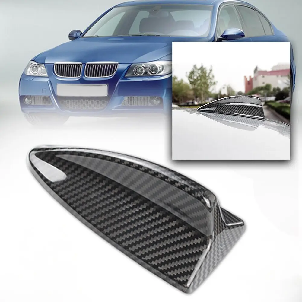 

Real Carbon Fiber Shark Fin Antenna Cover Decor Fit For BMW 3 Series M3 E90 E92