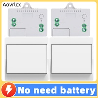 Aovrlcx RF433 Self Powered  Wireless Switch Without Battery Remote Control Button Wall Light Switch Household Waterproof Switch