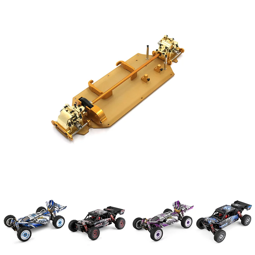 Set differenziale cambio telaio corpo telaio in metallo per Wltoys 124016 124017 124018 124019   Parti di aggiornamento per auto RC 1/12, 2