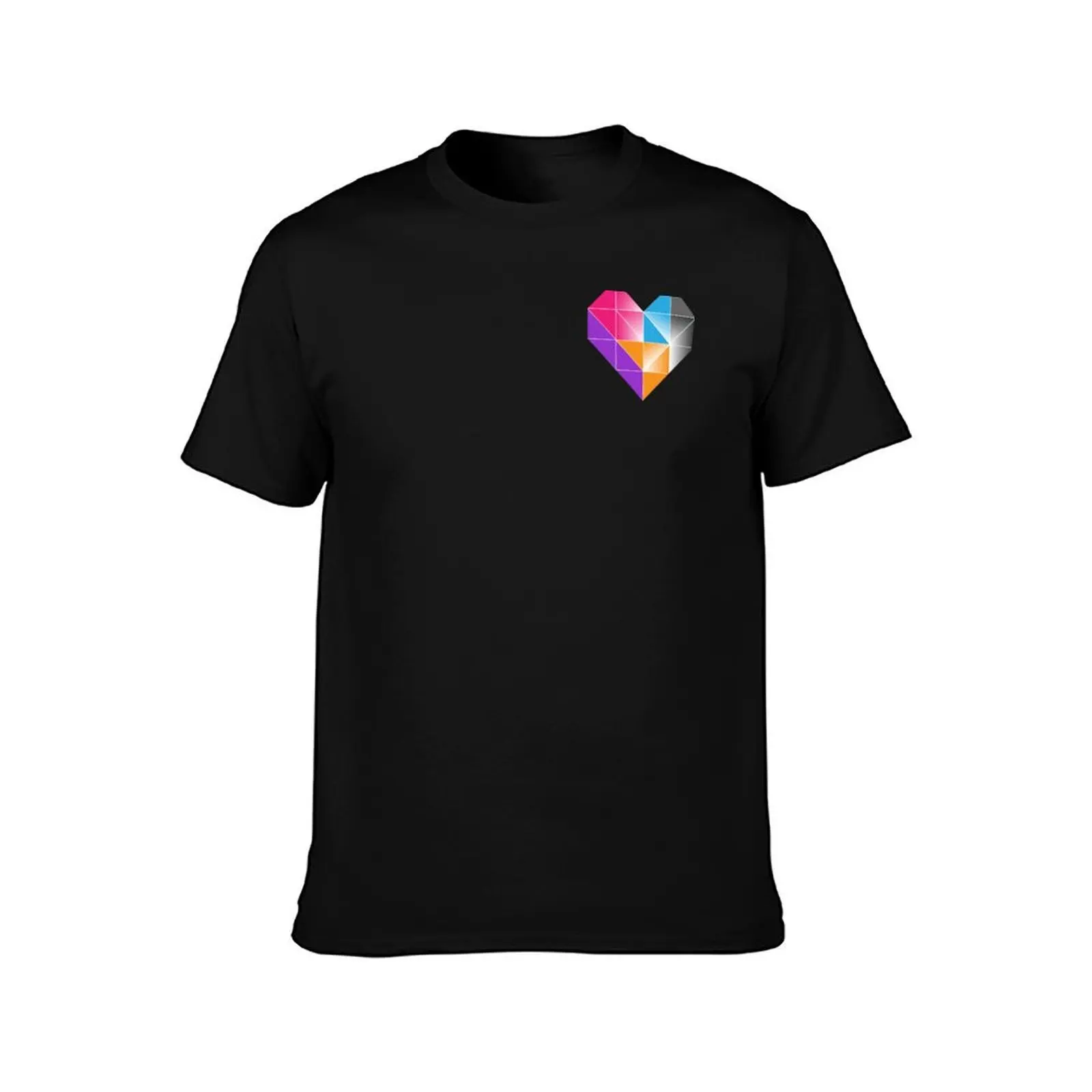 OGAE Rest of the World Logo Single Heart T-Shirt Big and Tall Gym T-Shirt