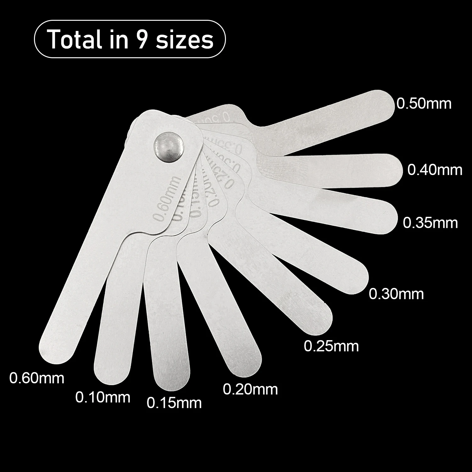 Oral Dental Interproximal measuring ruler Measure Tooth Gap Stainless Steel Reciprocating IPR System Orthodontic Treatment