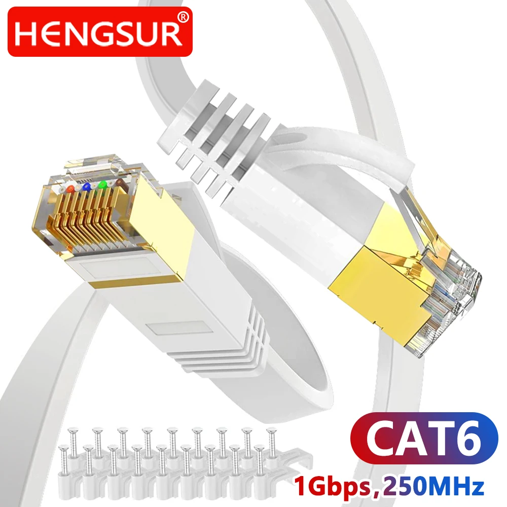 5M 10M 15M Ethernet Cable Cat 6 Flat High Speed Network Lan Cable Rj45 Connector for Laptop WIFI Router Internet Patch Cord CAT6