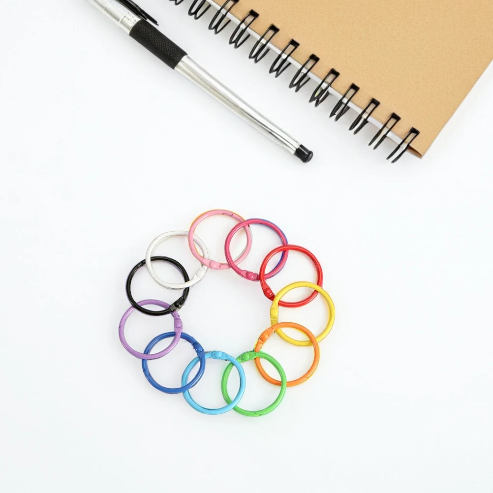 

140Pcs Metal Book Rings Versatile Keychain Clasp for Flashcards Albums Notebooks Stylish Organization Binder Rings Small