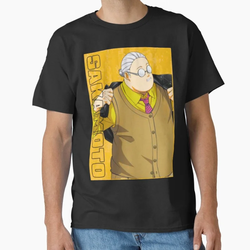 

The Main Protagonist 80s Manga Sakamoto Days Anime t shirt for men Large size Tops S-6XL 100% cotton mens Clothes