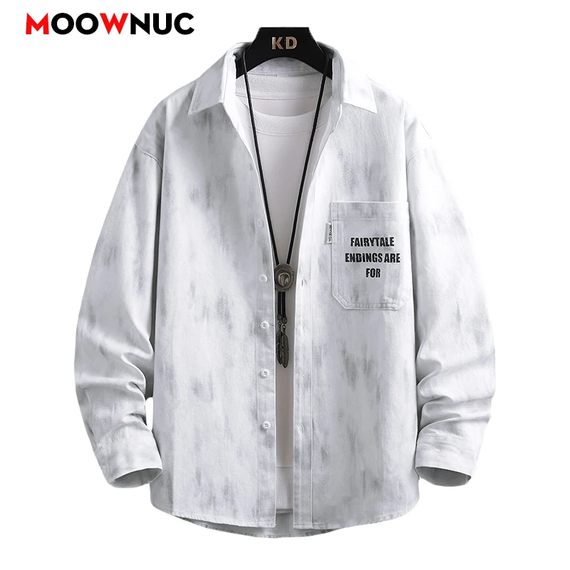 

Men's Casual Blouse Men's Clothing Fashion Shirts Spring Autumn Streetwear Korean Streetdress Hombre Male Clothing Shirt Men