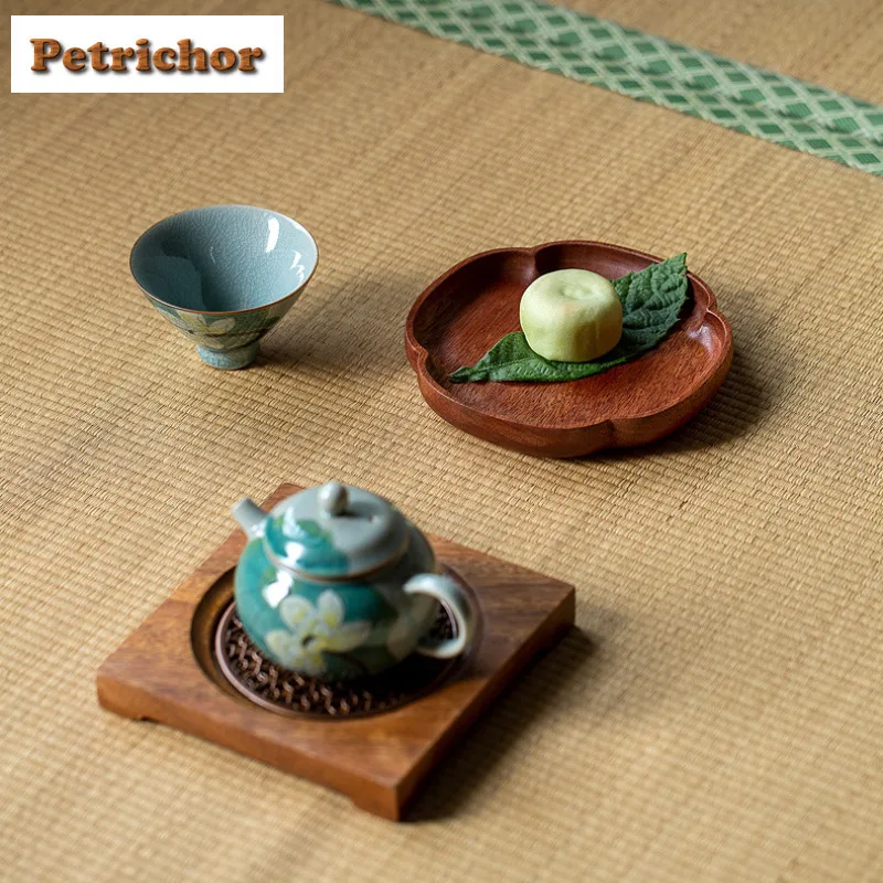 الجوز وعاء تحمل حامل بوتيك حامل فنجان الشاي تخزين المياه الجافة فقاعة الجدول صينية الشاي الوقايات المقاهي اكسسوارات الحلي #6