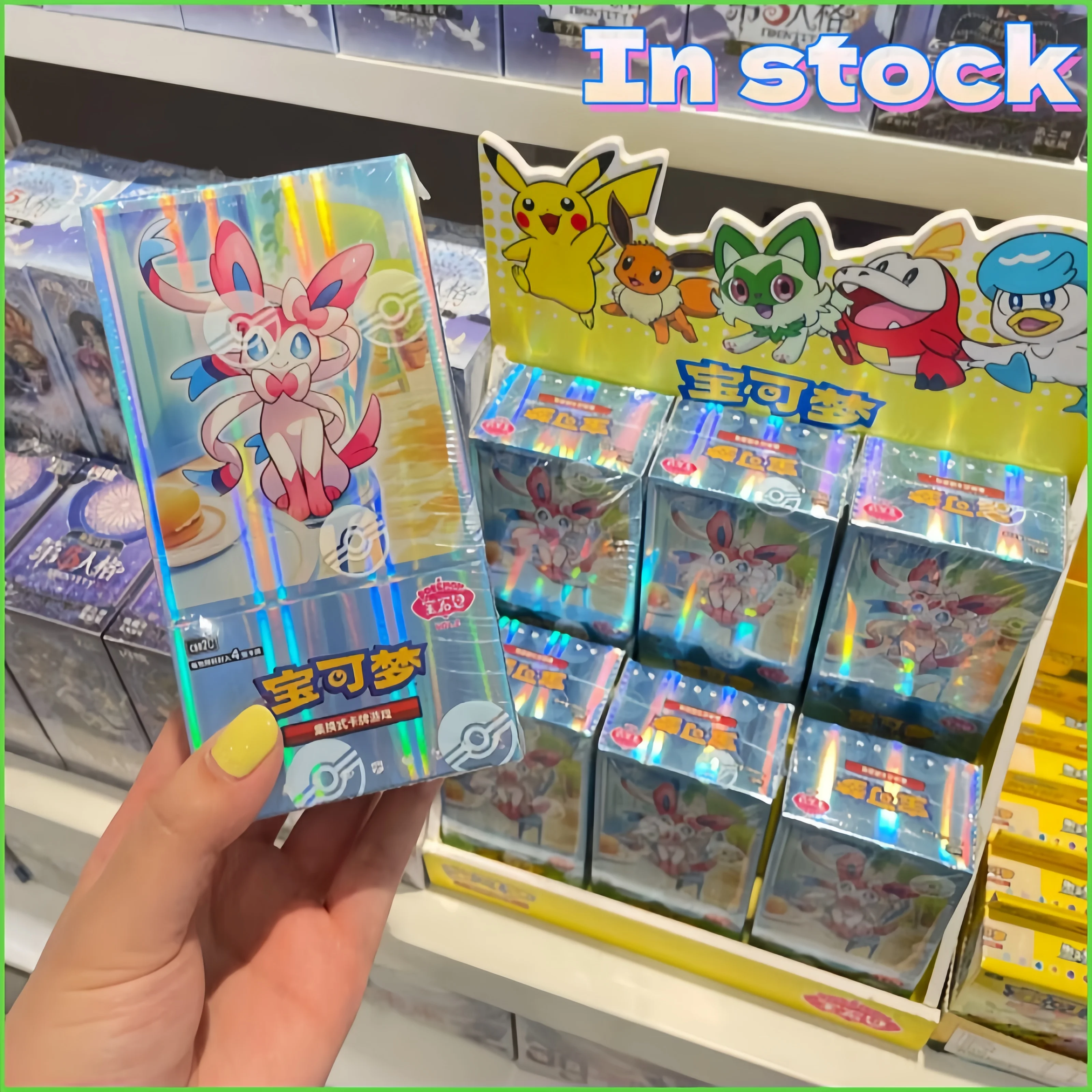 

100% New Original Gem Pack Vol 2 Cards Eevee Scarlet And Violet Trading Ptcg Eeveelution Booster Pack 2 Box Collection Toy Gifts
