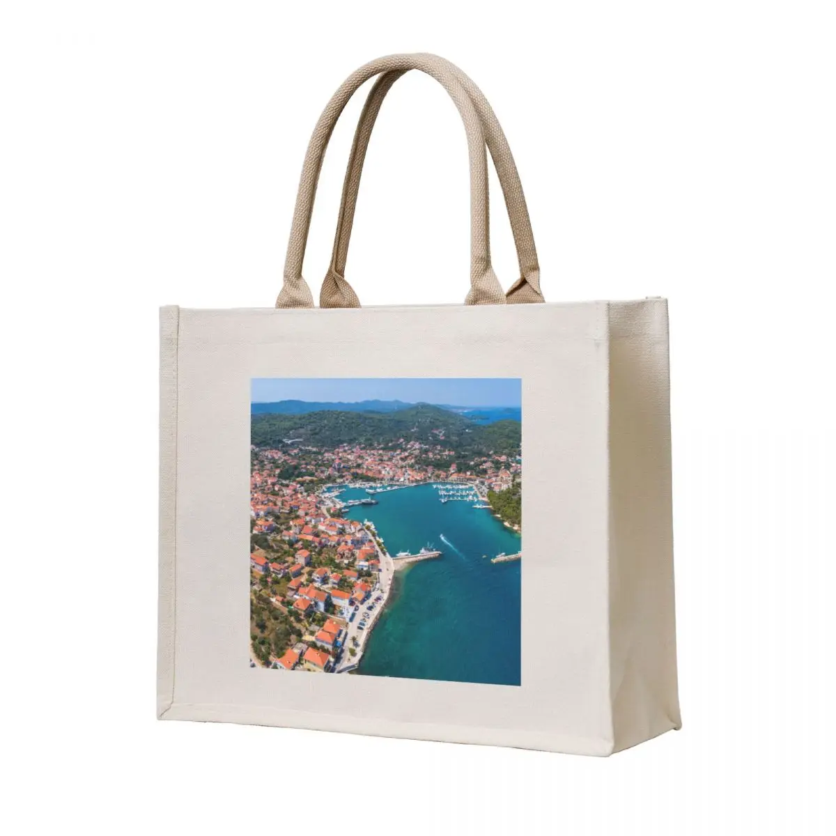 

Kukljica, island Ugljan, Croatia Tote Bag custom tote bag large size bags bags luxury women