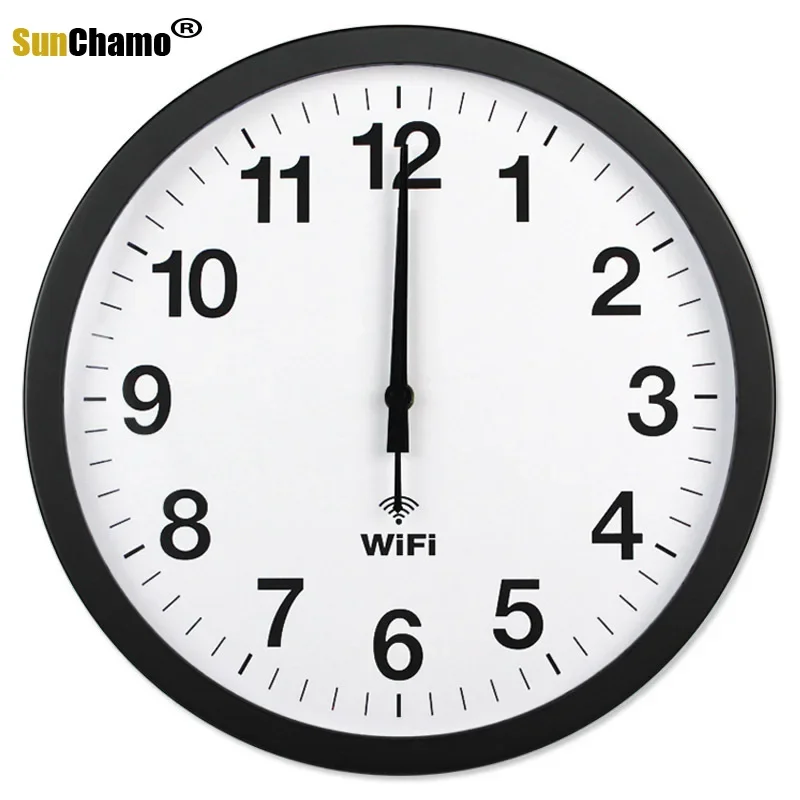 12 Inch Accuracy Smart WIFI  Automatic Time Synchronization Mute Wall Clocks Living Room Modern Home Decore Clock Watch Decor