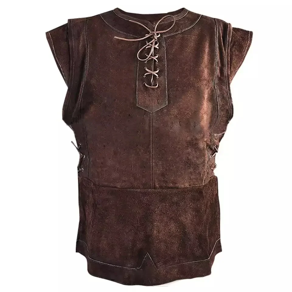 Costume de Cosplay Archer en Daim pour Homme, Style Médiéval, Punk, GlaViline, Armure Corporelle de Poitrine, Tenue de Larp, Manteau d'Halloween