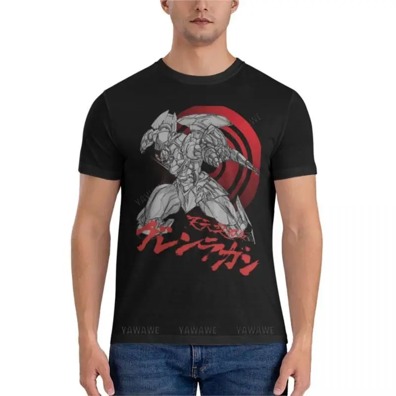 summer men t-shirt black man tshirt Gurren-Lagann Essential T-Shirt boys white t shirts korean fashion fitted t shirts for men