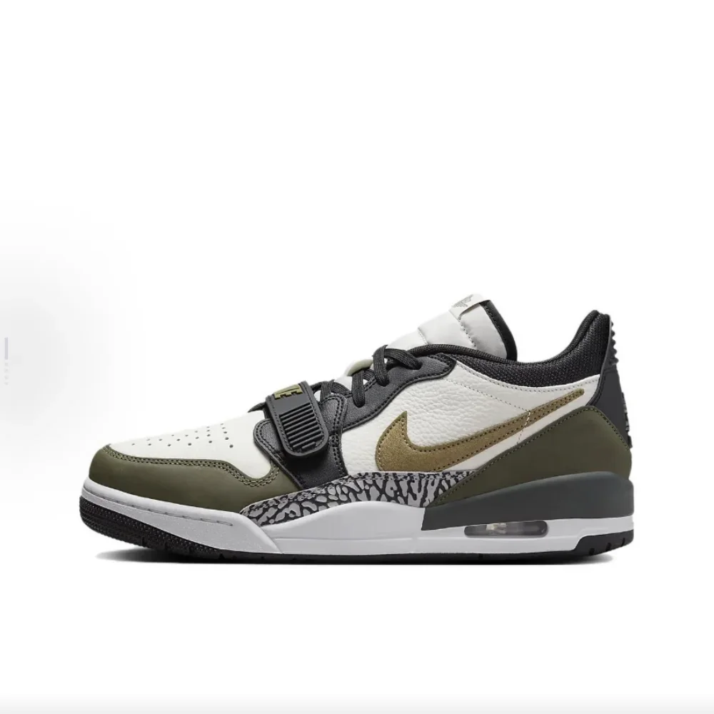 حذاء Nike Jordan Legacy 312 Low للجنسين متعدد الاستخدامات لأداء المحكمة ونمط الشارع خارج المحكمة CD7069-120