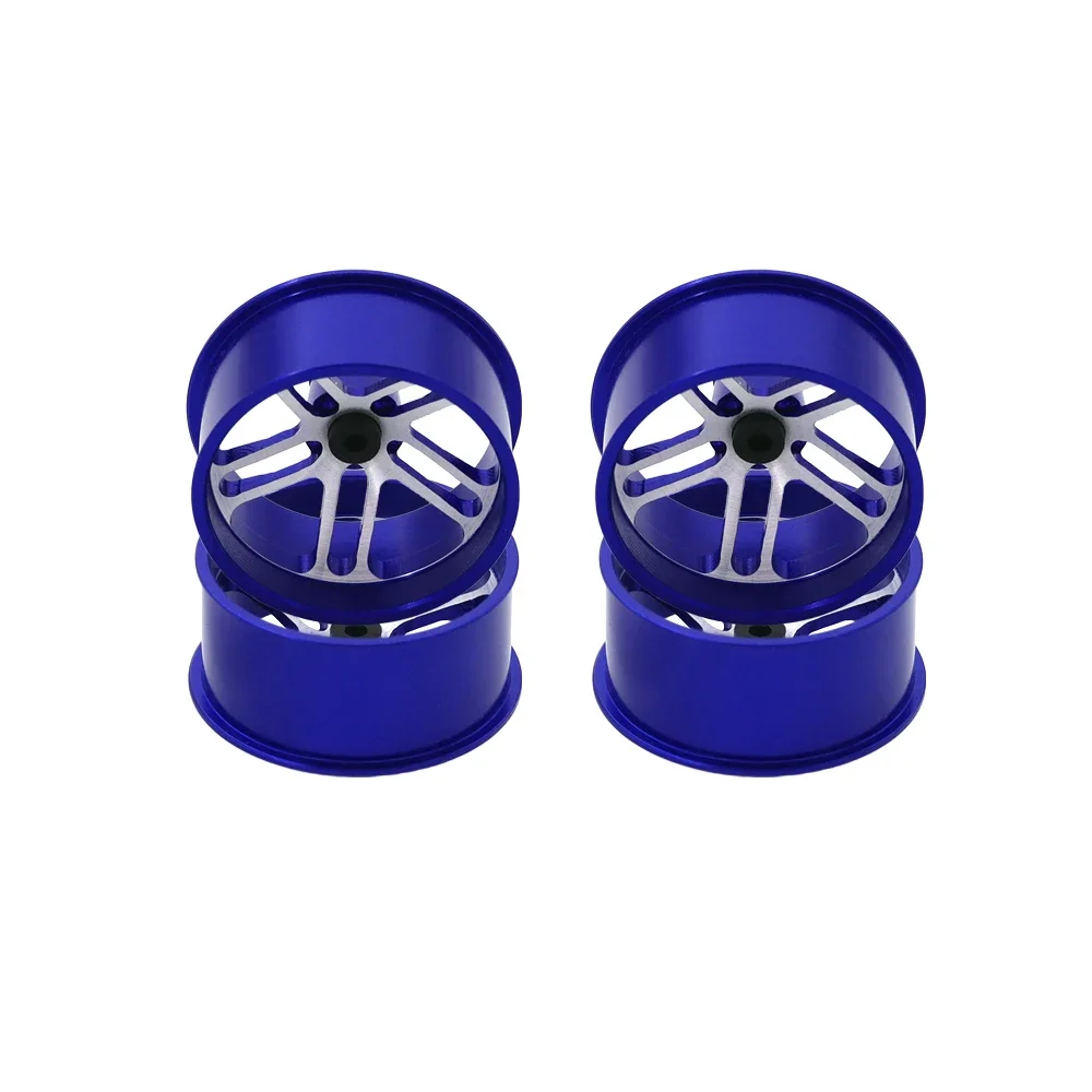 4Pcs Middle Diameter Lightweight Wheels - Self - made Parts for Tamiya MINI 4WD Colored Wheel with Aluminum Alloy - Image 5