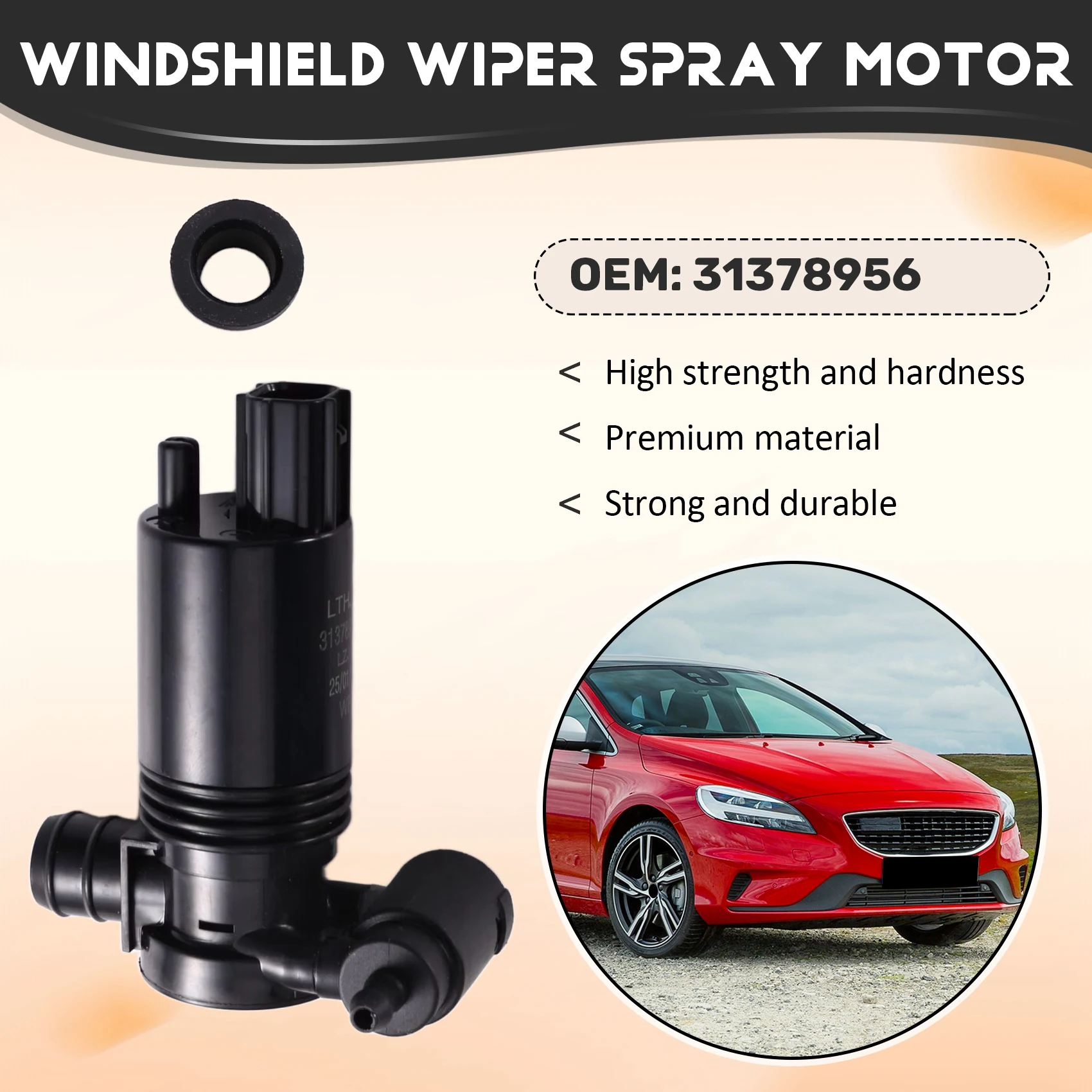 

A80X-Car Front Windshield Wiper Spray Motor For Volvo V40 2013- 2018 Part Number 31378956