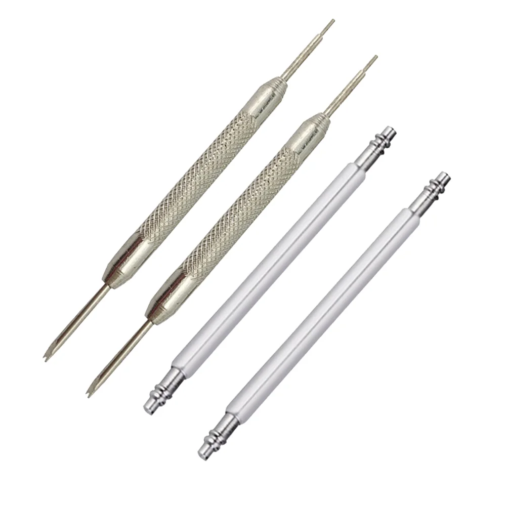 4 Pcs Connecting Pin Remover Tool Watch Band Accessories Strap Double Head for Spring Bar Watchbands Opener Repair