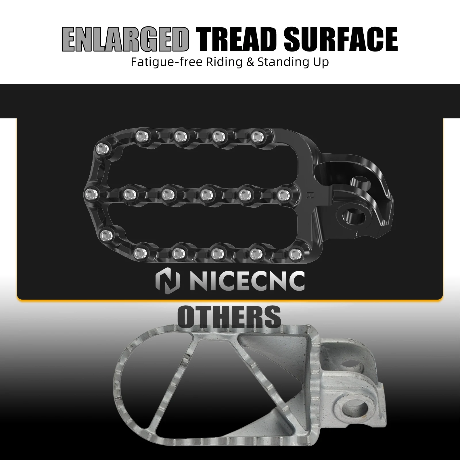 (EU-Lager) NICECNC Für Husqvarna 701 Enduro /Supermoto KTM 690 Enduro R 690 SMC R 2019-2024 Fußbremspedalhebel Fußrasten-Set – Detail 21