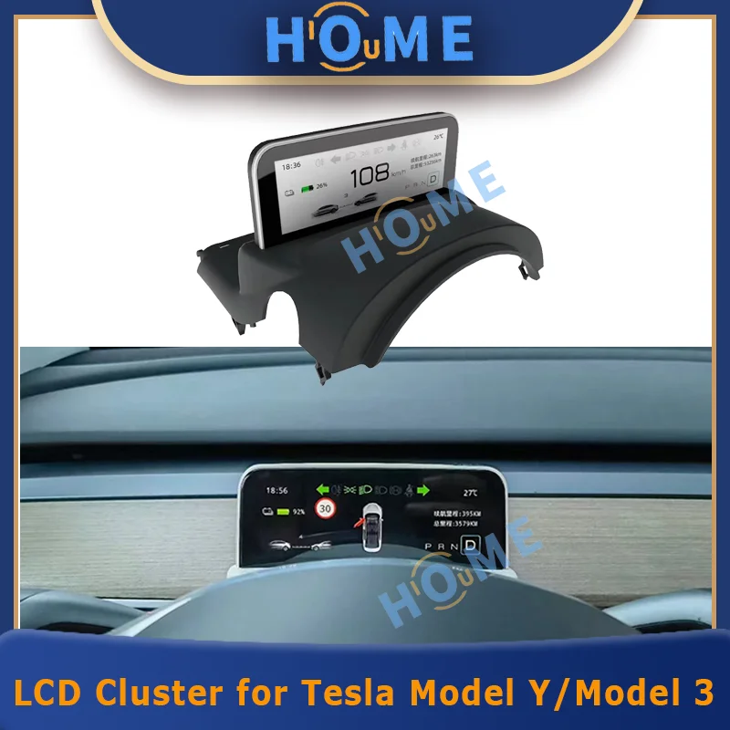 

4.6 inch Car LCD Cluster instrument multimedia dashboard Modification For Tesla Model Y/ Model 3 Mulitmedia Panel