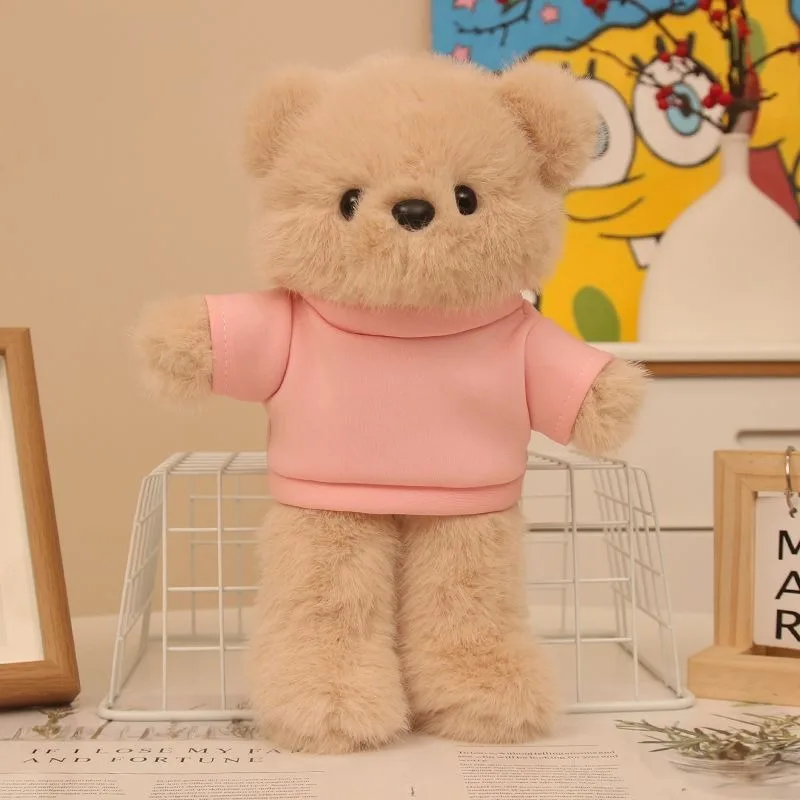 

Кукольное платье 30 см, милое кожаное пальто на молнии и комплект шляпы, плюшевая игрушка, топ для куклы