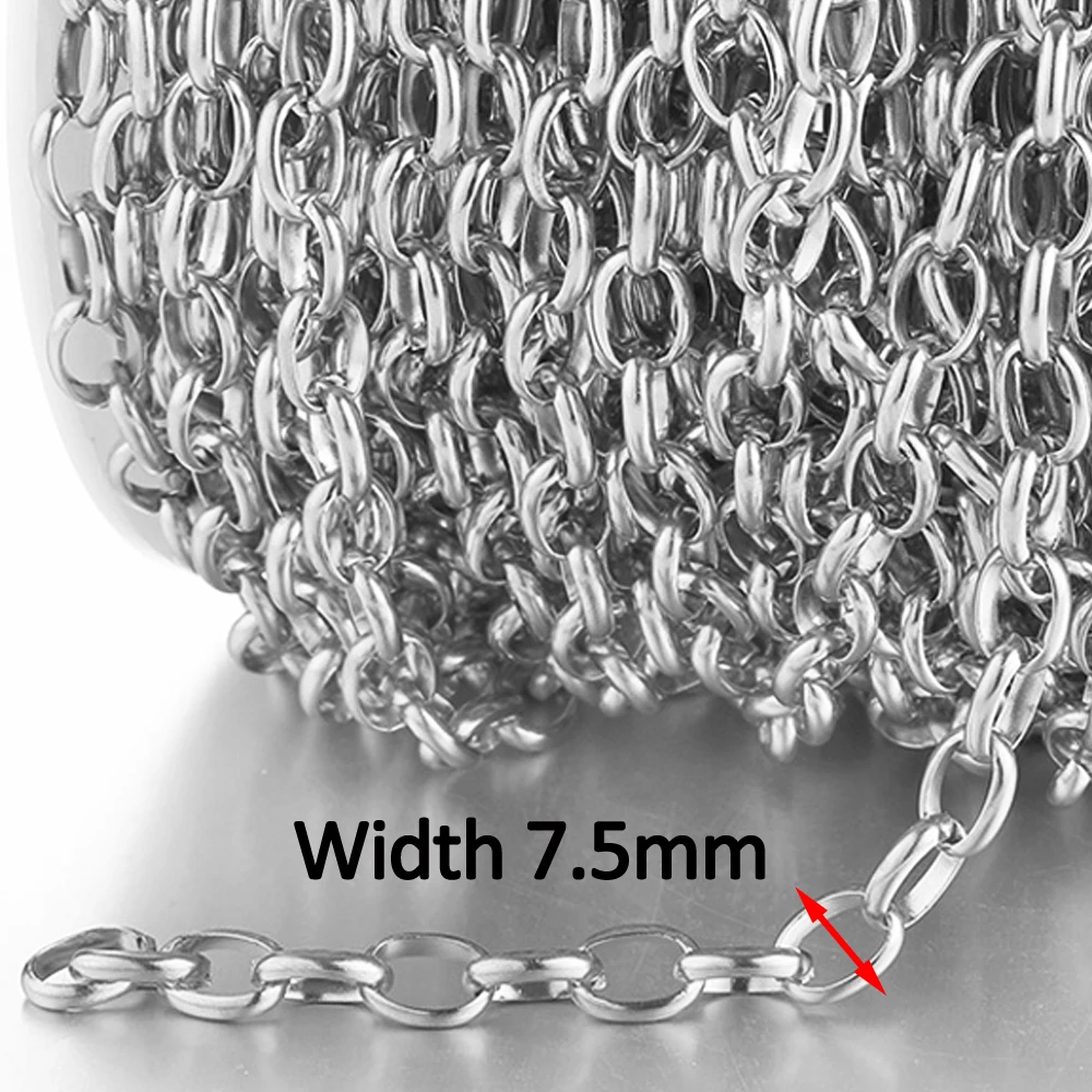 1meter Gold Farbe Edelstahl Ketten Stern Link Ketten DIY für Frauen Halskette Armband Schmuck Herstellung Komponenten DIY Keine verblasst – Detail 11