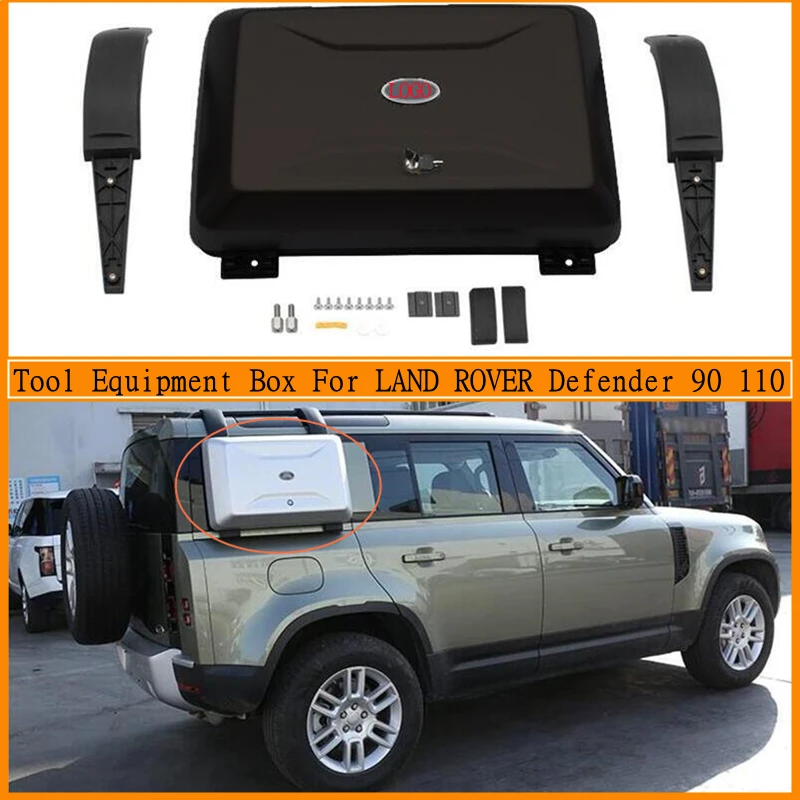 Parts Luggage Boxs Roof Rack Side Tool Equipment Box For LAND ROVER Defender 90 110 2020 2021 2022 2023 High Quality ABS