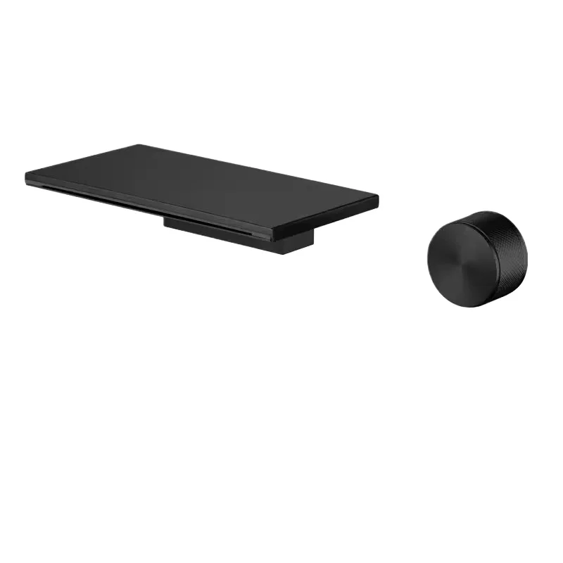 

Concealed wall-mounted waterfall faucet Hot and cold bathtub Washbasin embedded in pre-embedded box All-copper bathtub faucet