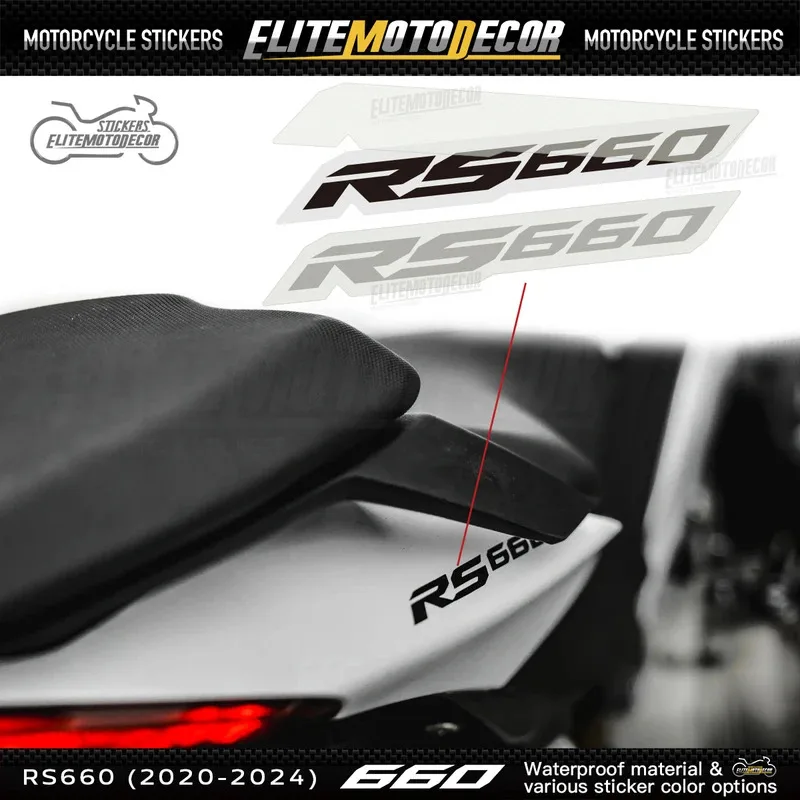 

For Aprilia RS660 Rear Fairing Sticker Set Motorcycle Body Decal Kit Custom Rear Panel Design for RS660 Bike