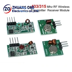 433Mhz RF Wireless Transmitter Module and Receiver Kit 5V DC 433MHZ/315MHZ Wireless For Arduino Raspberry Pi /ARM/MCU WL Diy Kit