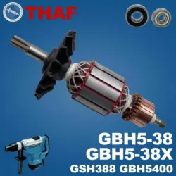 AC 220V 240V GBH38 GSH4 GSH5CE Armature Rotor For BOSCH Hammer Drill Spare Parts Rotary Hammer Breaker GSH 4 GSH 5 CE
