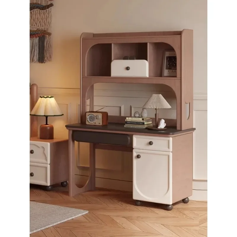 Solid wood children's study table desk