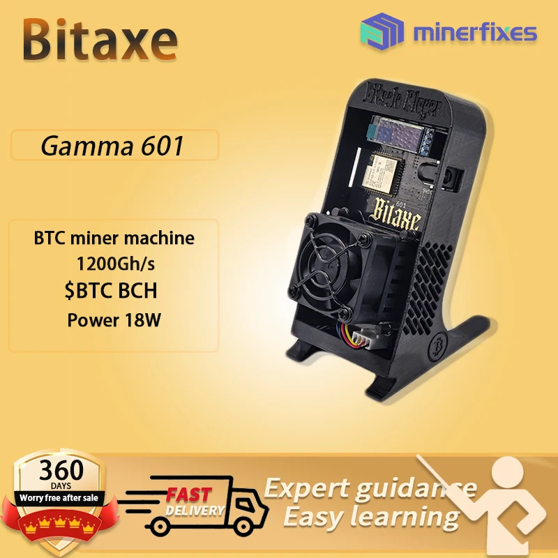 

Совершенно новые биткойн-майнеры Bitaxe Gamma 601, криптомайнер 1,2TH/S 18 Вт BM1370 от Antminer S21 Pro Asic miner BTC Miners Solo Miner
