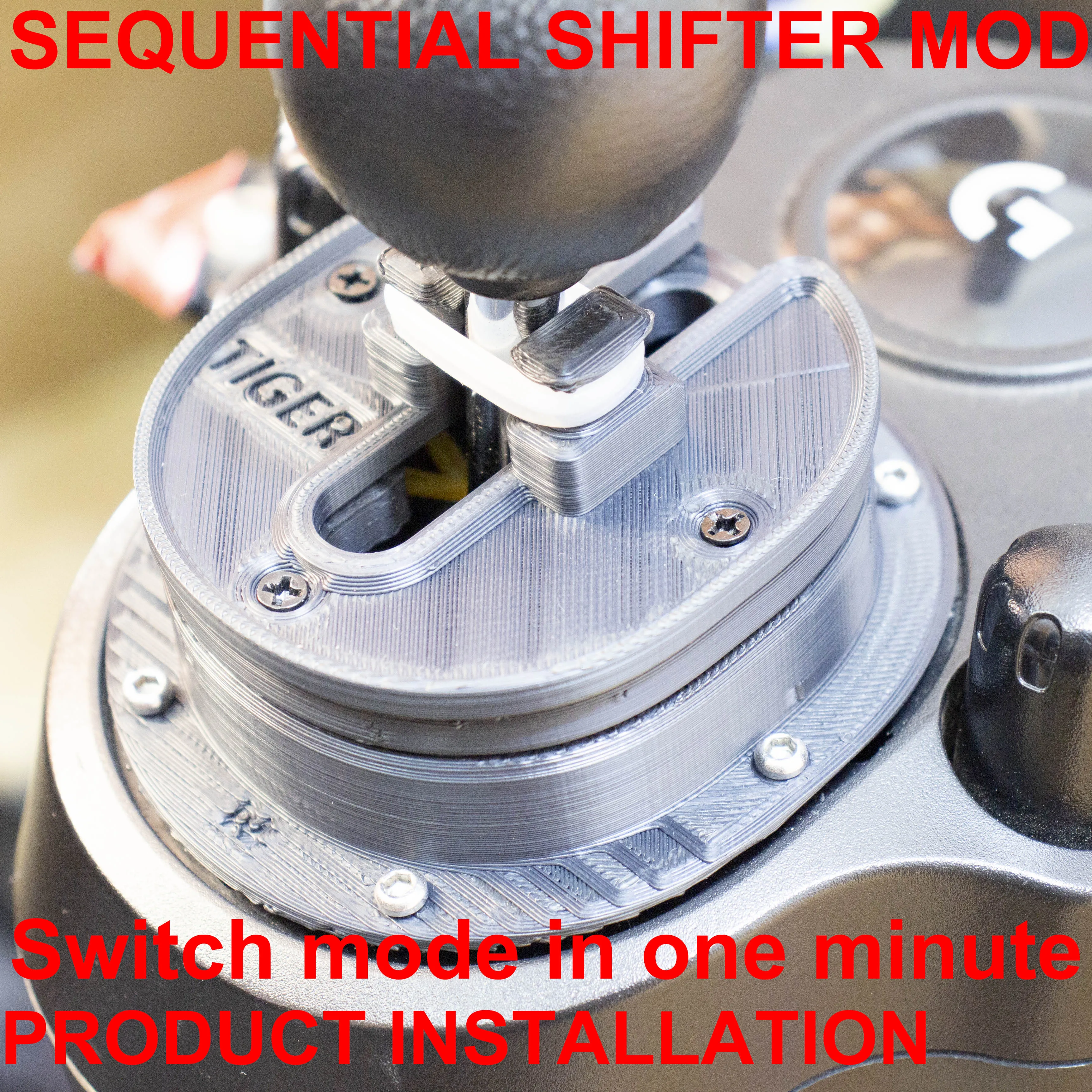 For logitech G29 logitech G27 G923 Gear Shifter Mod Improve feel SIM RACING SEQUENTIAL SHIFTER MOD 2 IN 1