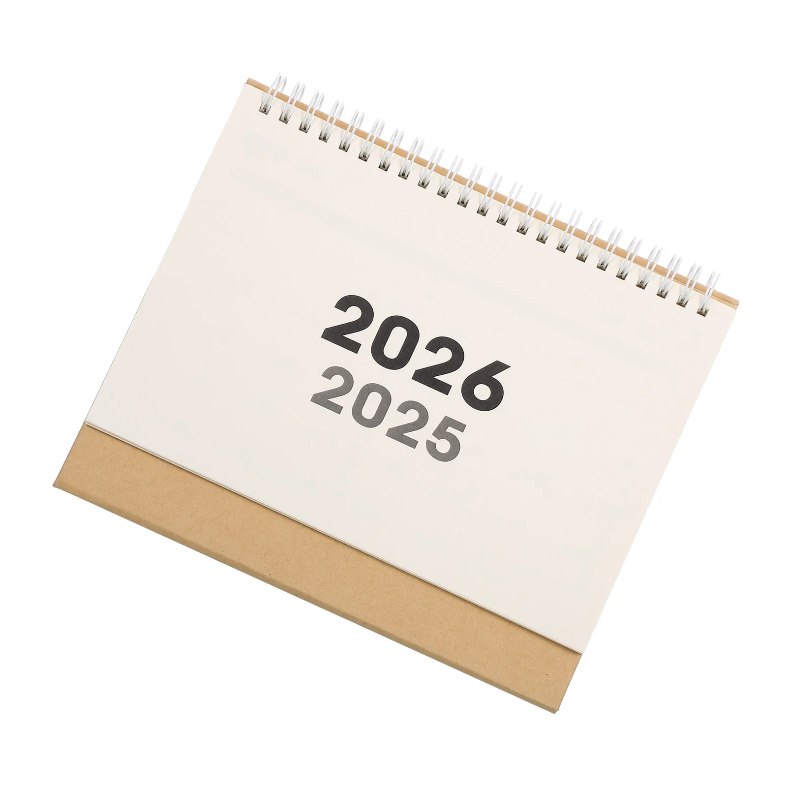 

1Set Elegant Small Mini Desk Calendar 2025-2026 18 Months Portable Monthly Planner for Home School Office Use Desktop Calendar