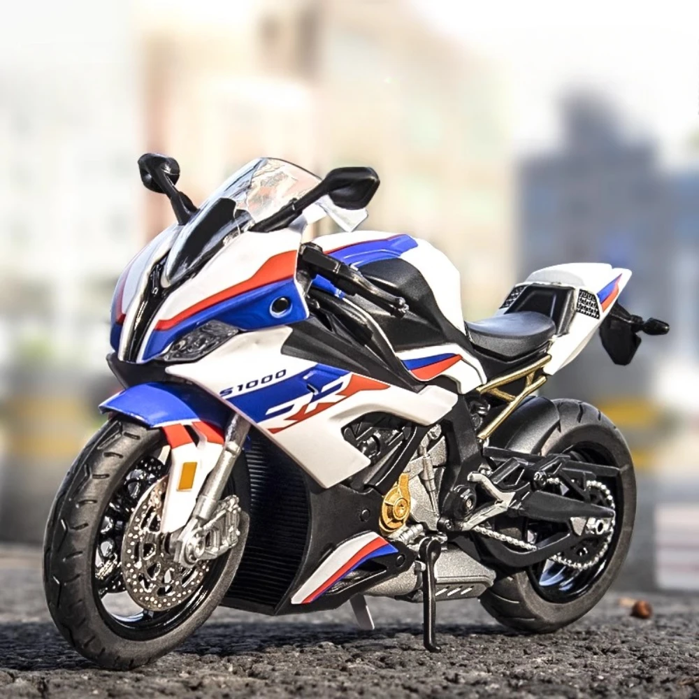 

Масштаб 1:12 Kawasaki H2R BMW S1000RR Модель мотоцикла Игрушка Музыкальный свет Амортизирующая связь Модели рулевого двигателя Подарок для мальчика