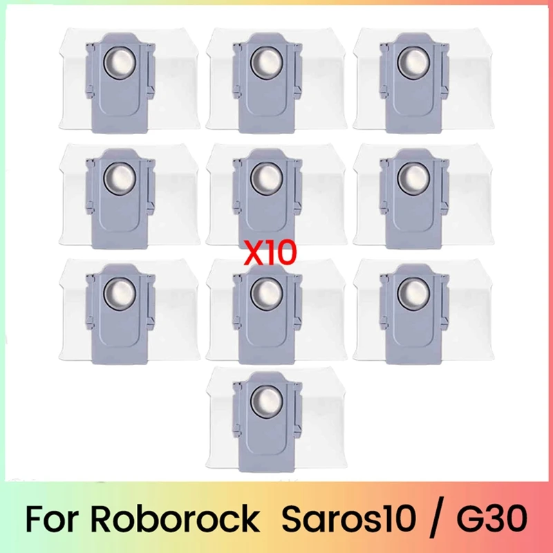 

M11kdust Bags For Roborock Saros10 / G30 Robot Vacuum Cleaner Accessories Replacement Non-Woven Dust Bag Garbage Bag